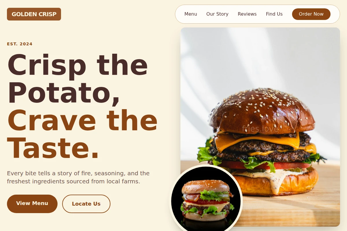 Searing Burger